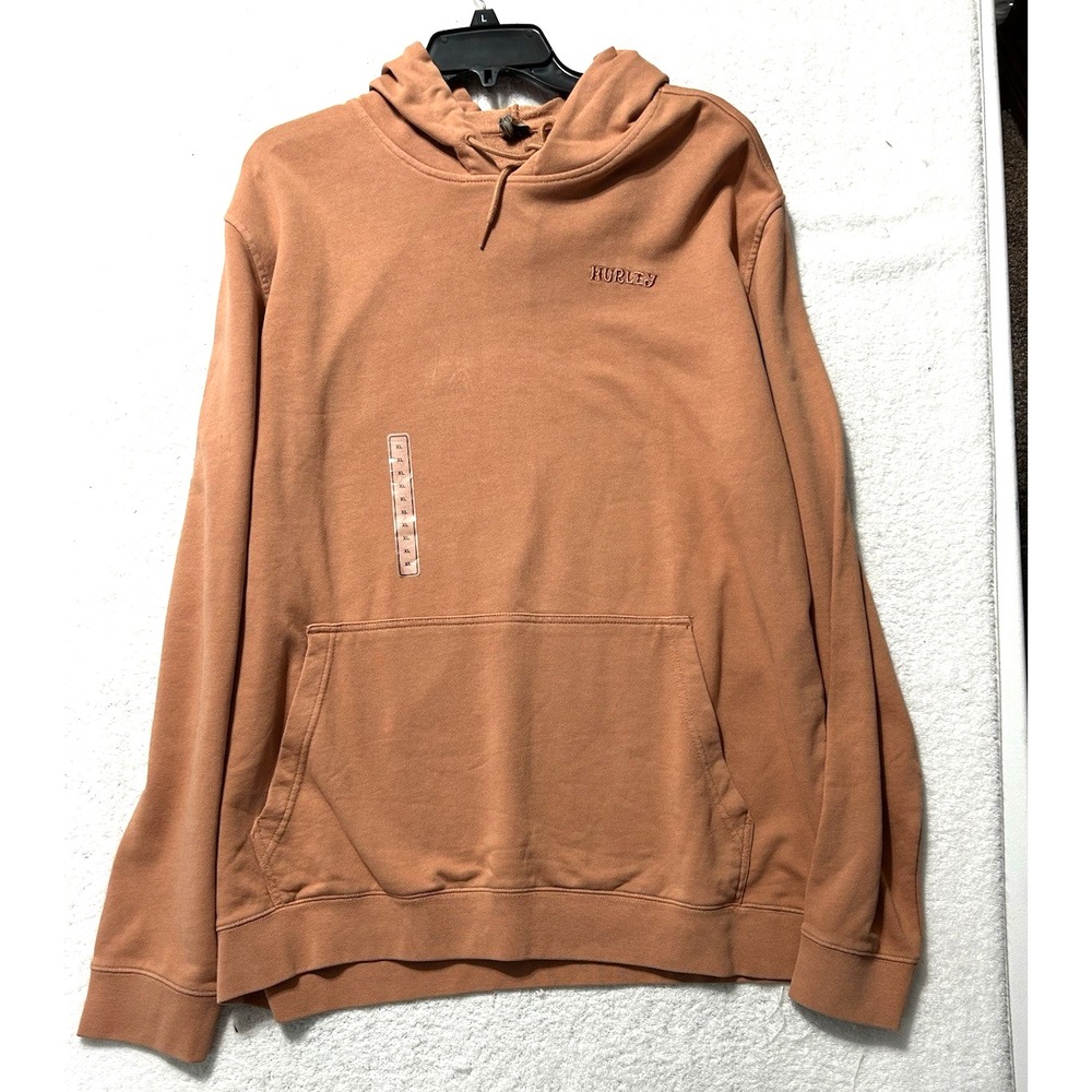 Hurley Naturals Men's XL Martian Rust Hooded Cotton Blend Sweatshirt (B1)